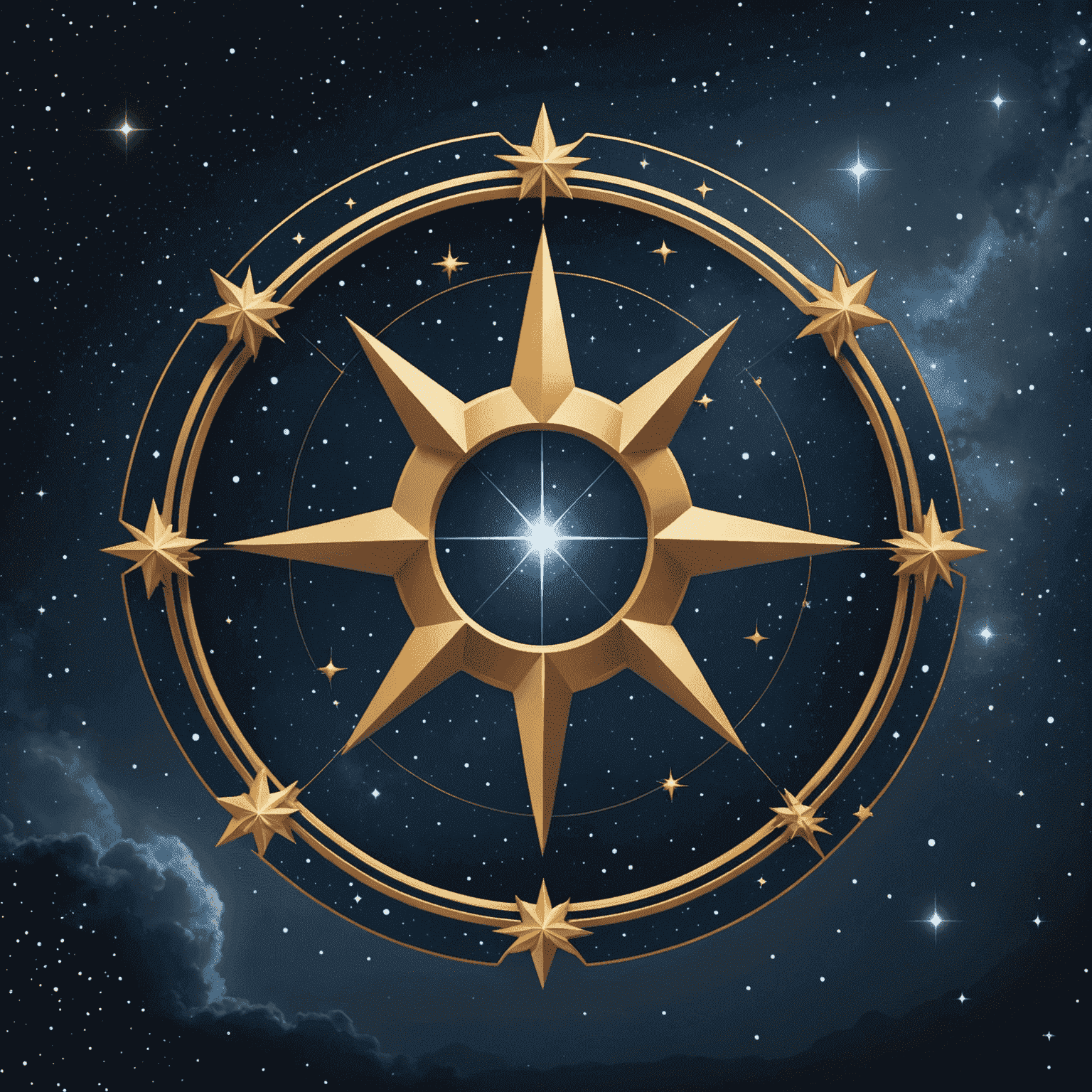 Logo de StarSign Insights Portal News - Un logo élégant avec des étoiles et des symboles zodiacaux sur un fond de ciel nocturne