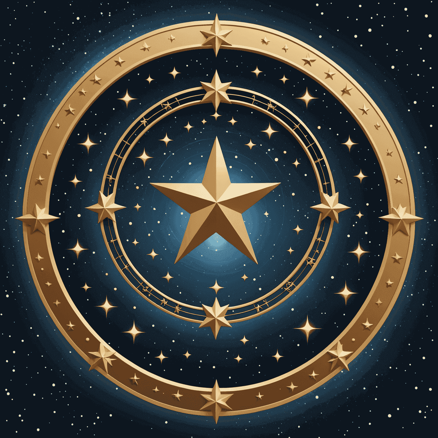 Logo de StarSign Insights Portal News - Un logo élégant avec des étoiles et des symboles zodiacaux sur un fond de ciel nocturne