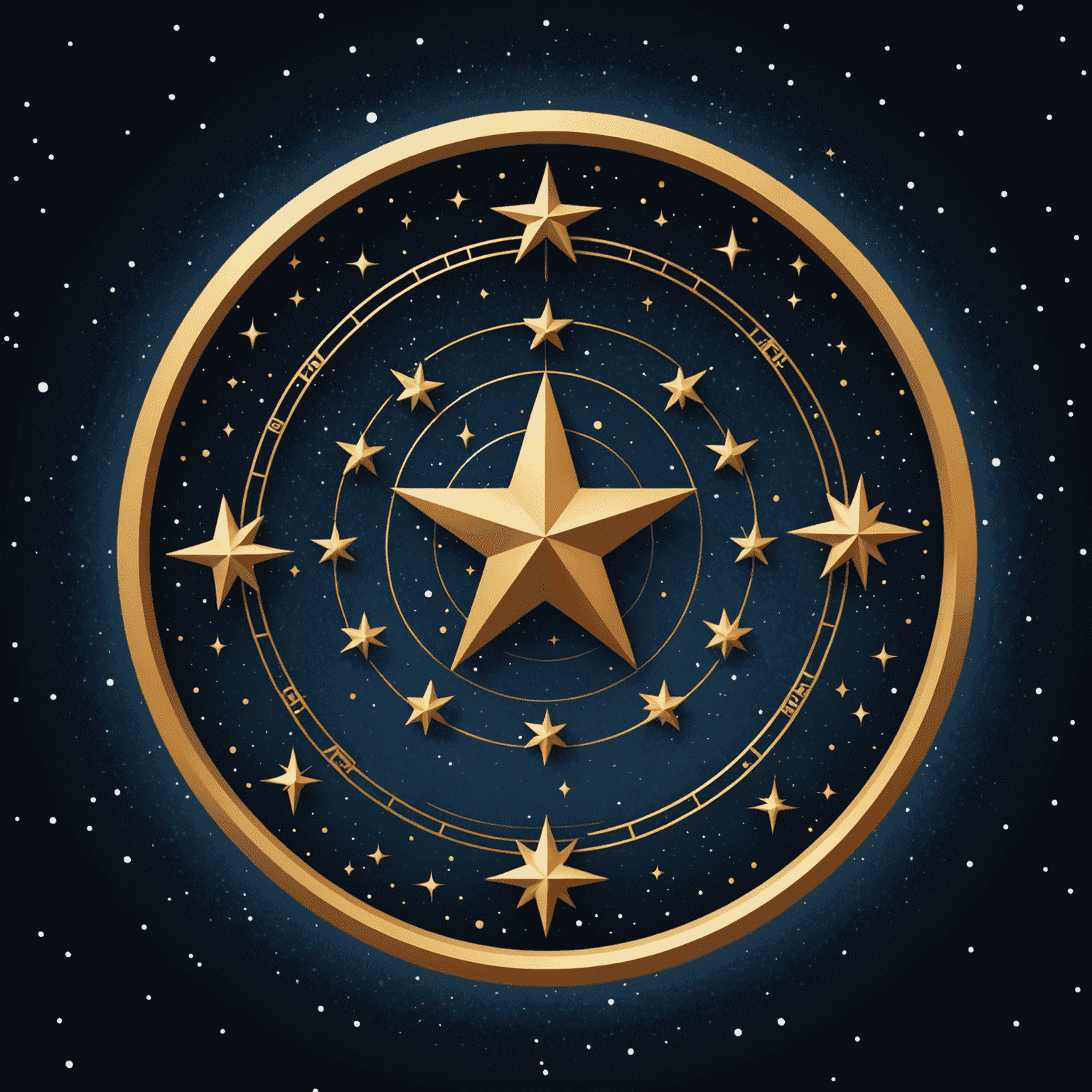 Logo de StarSign Insights Portal News - Un logo élégant avec des étoiles et des symboles zodiacaux sur un fond de ciel nocturne